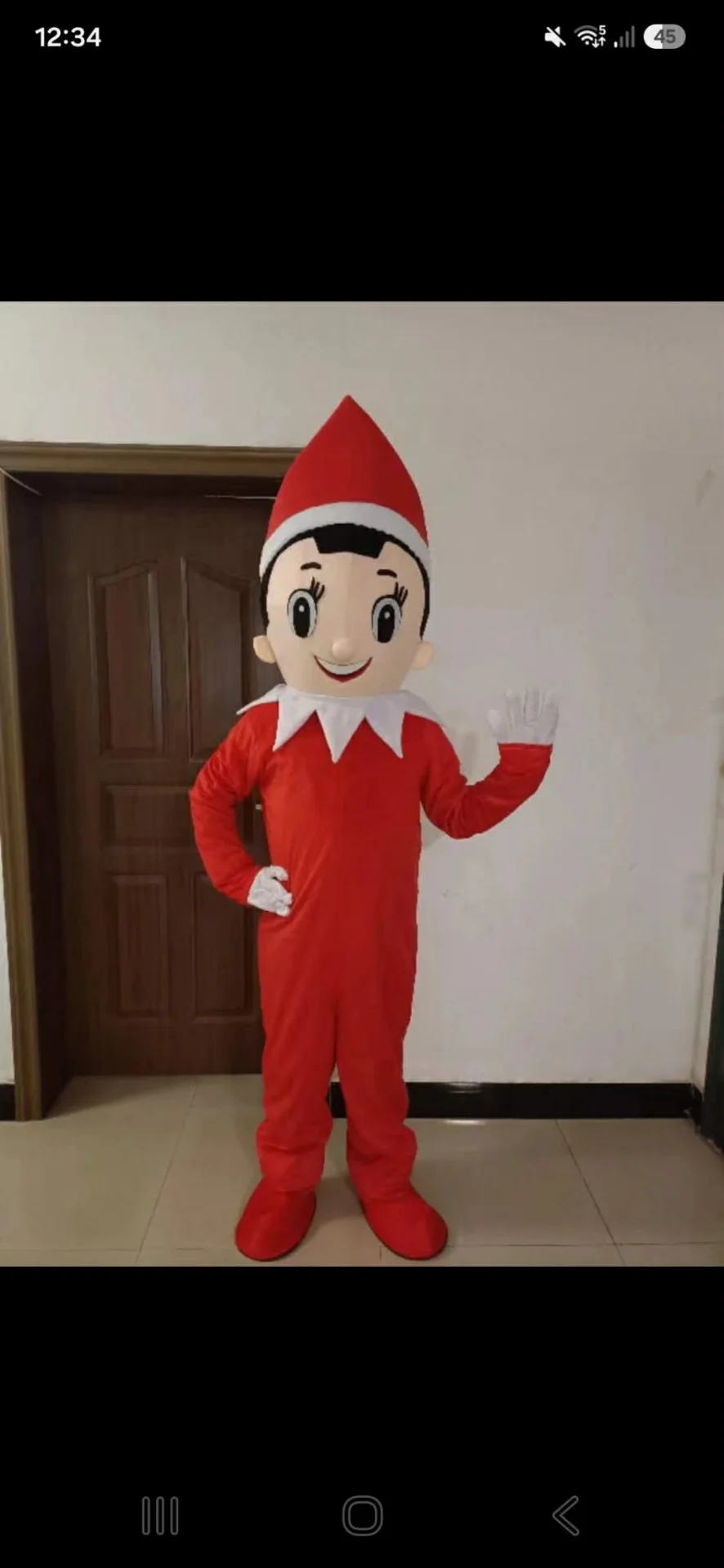 Blue and yellow cartoon character mascot costume
